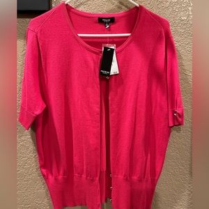 Premise Studio Pink short sleeve cardigan